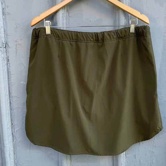 Riders by Lee Indigo Khaki Green Utility Skirt, size 16 - Picture 3 of 6